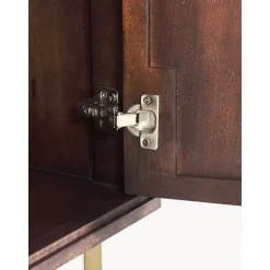 Credenza In Legno Massiccio Con Motivo Spina Di Pesce Luca