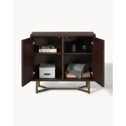 Credenza In Legno Massiccio Con Motivo Spina Di Pesce Luca