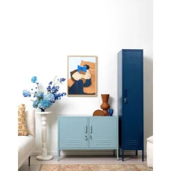 Credenza In Metallo Con Ante Mustard