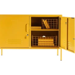 Credenza In Metallo Con Ante Mustard