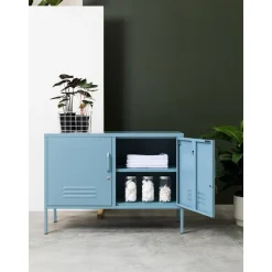 Credenza In Metallo Con Ante Mustard