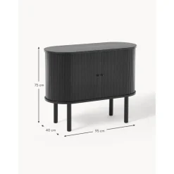 Credenza Piccola Con Fronte Scanalato Calary