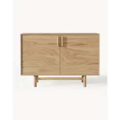 Credenza Piccola In Legno Di Quercia Con Ante Diana