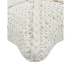 Cuscino A Maglia Grossa Bianca Sparkle