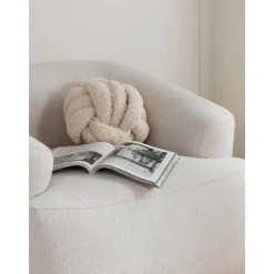 Cuscino Annodato In Tessuto Teddy Twist