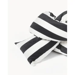 Cuscino Decorativo Imbottito In Velluto A Righe Knot