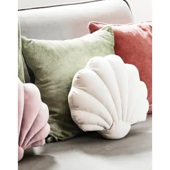 Cuscino In Velluto A Forma Di Conchiglia Shell