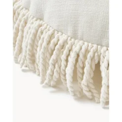 Cuscino Rotondo Con Frange Nedda