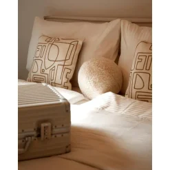 Cuscino Rotondo In Teddy Dotty