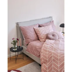 Cuscino Rotondo In Velluto Lucido Rosa Cipria Monet