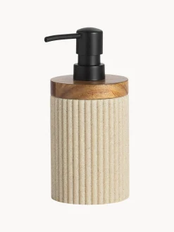 Dispenser Sapone Con Dettaglio In Legno Laura