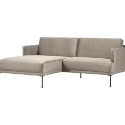 Divanetto Angolare In Velluto Fluente