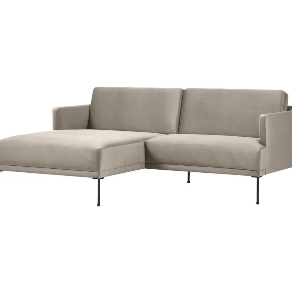 Divanetto Angolare In Velluto Fluente