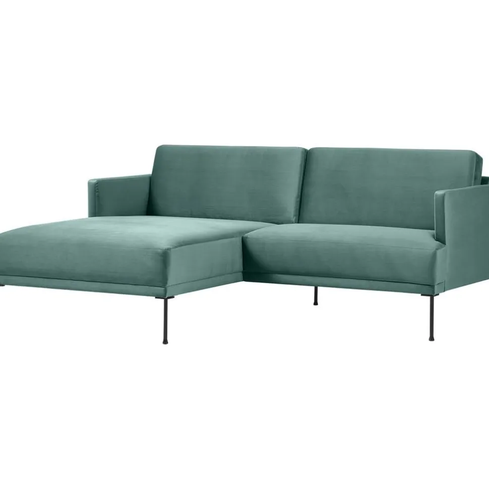Divanetto Angolare In Velluto Fluente