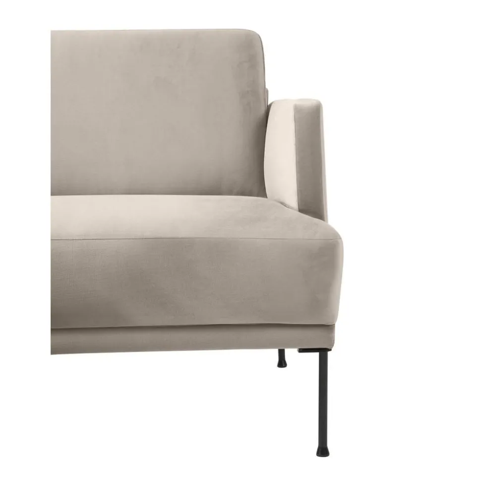 Divanetto Angolare In Velluto Fluente