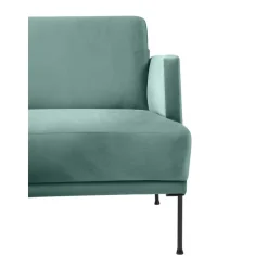 Divanetto Angolare In Velluto Fluente