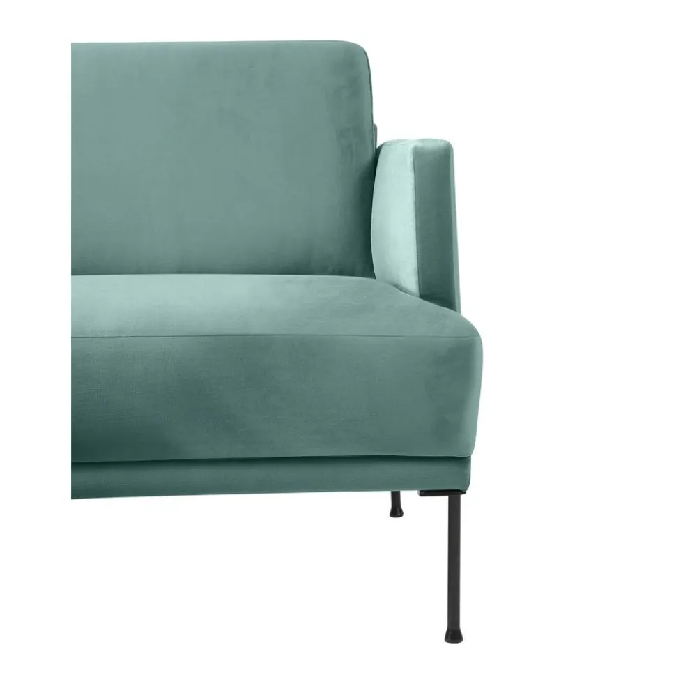 Divanetto Angolare In Velluto Fluente