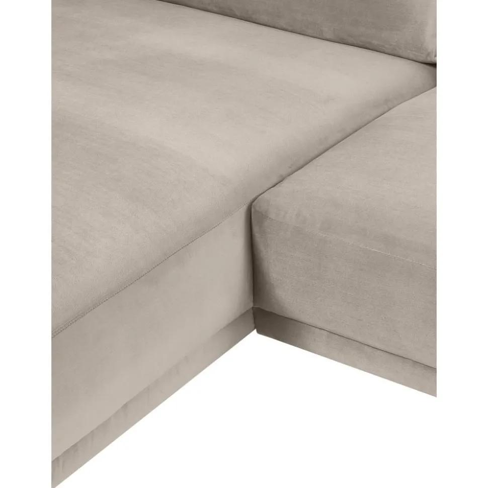 Divanetto Angolare In Velluto Fluente