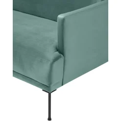 Divanetto Angolare In Velluto Fluente