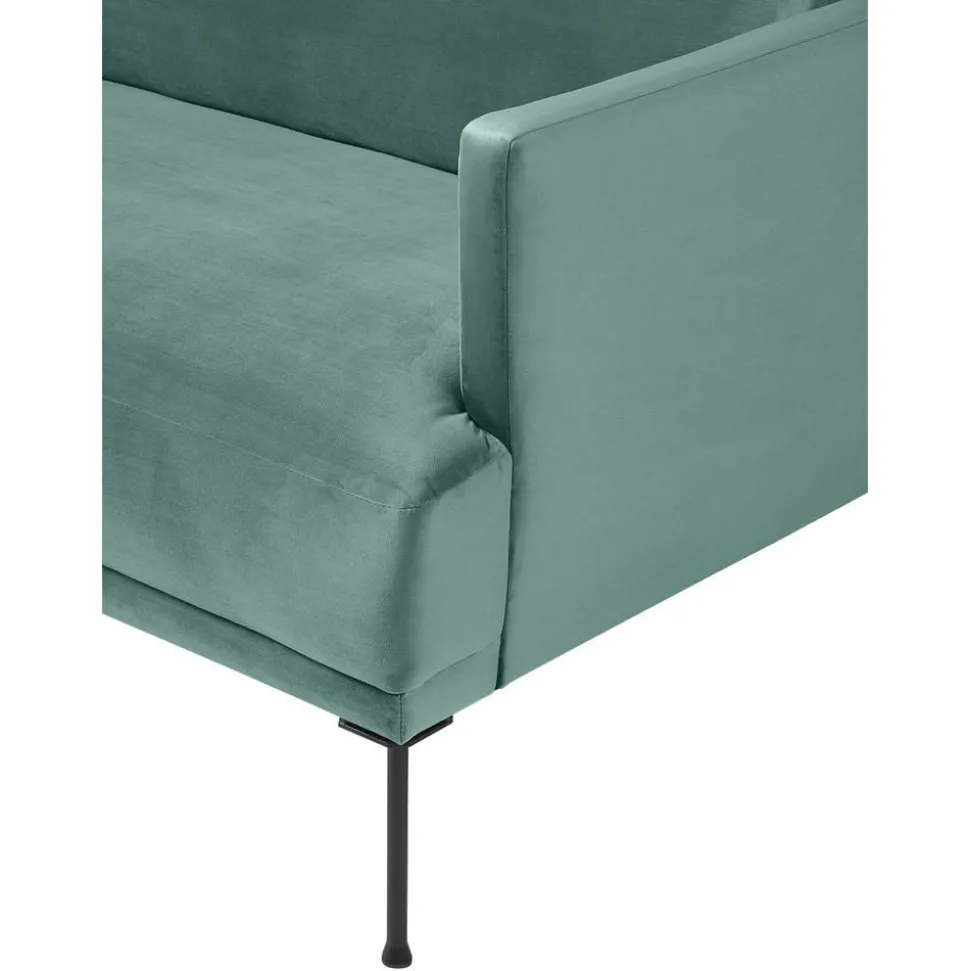 Divanetto Angolare In Velluto Fluente