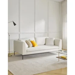 Divano 3 Posti Con Piedini In Metallo Emma