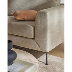 Divano 3 Posti Con Piedini In Metallo Cucita