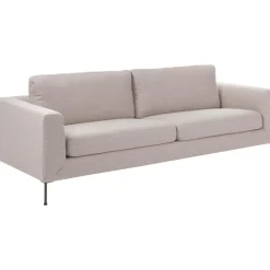 Divano 3 Posti Con Piedini In Metallo Cucita