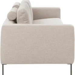 Divano 3 Posti Con Piedini In Metallo Cucita