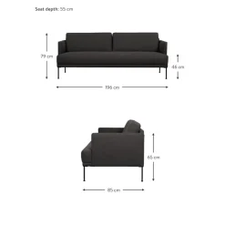 Divano 3 Posti Fluente