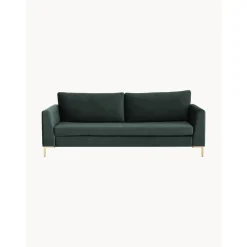 Divano 3 Posti In Velluto Luna