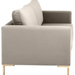 Divano 3 Posti In Velluto Luna