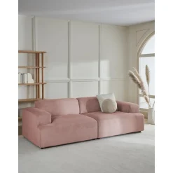 Divano 3 Posti In Velluto A Coste Melva