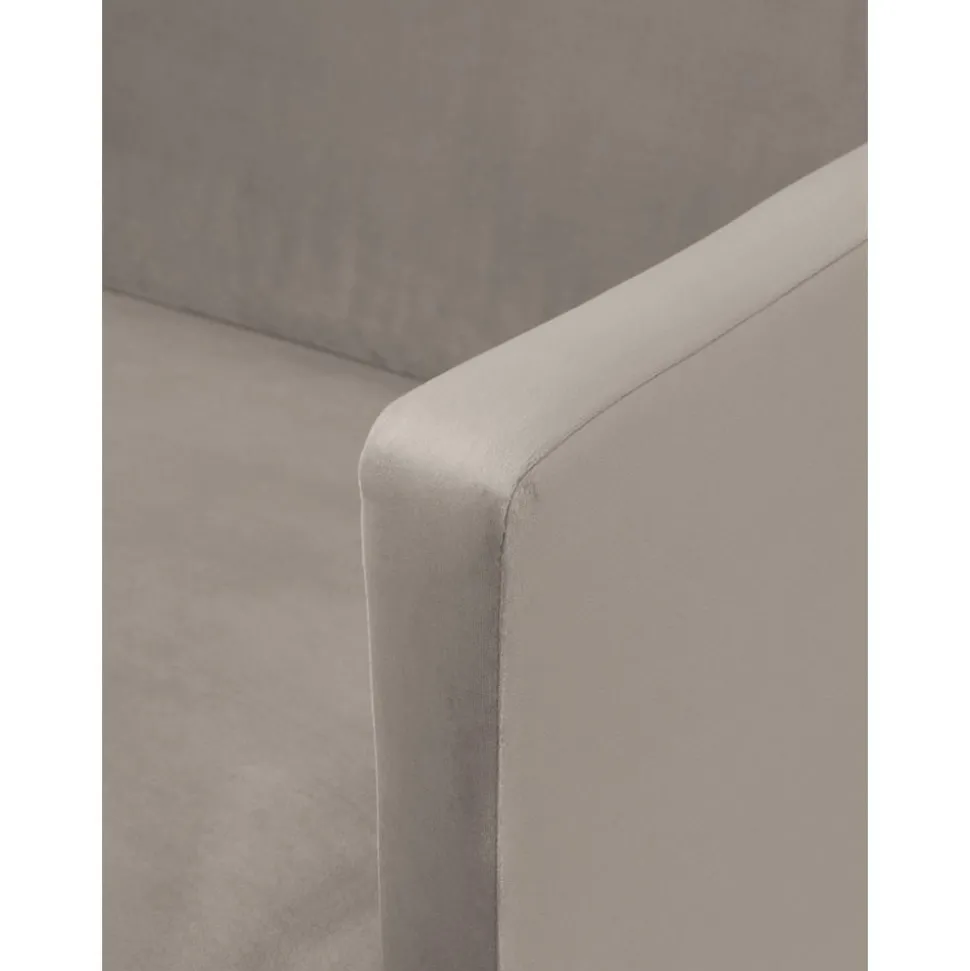 Divano 3 Posti In Velluto Fluente