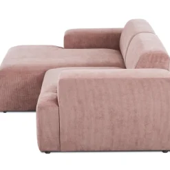 Divano Angolare 3 Posti In Velluto A Coste Melva