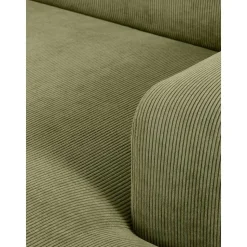 Divano Angolare 3 Posti In Velluto A Coste Melva