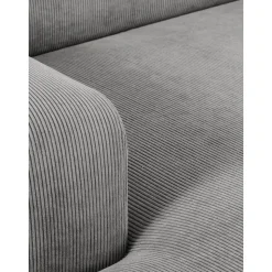 Divano Angolare 3 Posti In Velluto A Coste Melva