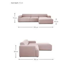 Divano Angolare 4 Posti Melva