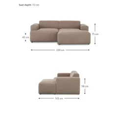 Divano Angolare 3 Posti Melva