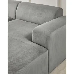 Divano Angolare A 4 Posti In Velluto A Coste Melva