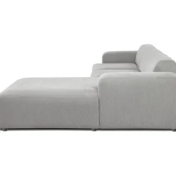 Divano Angolare A 4 Posti In Velluto A Coste Melva