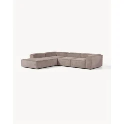 Divano Angolare Componibile Xl In Velluto A Coste Lennon