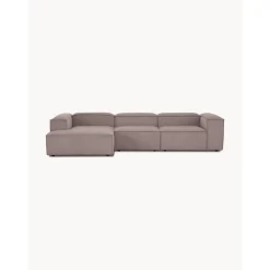 Divano Angolare Componibile In Velluto A Coste Lennon
