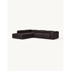 Divano Angolare Componibile Xl In Pelle Riciclata Lennon