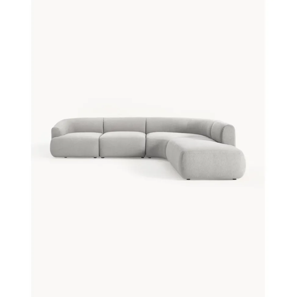 Divano Angolare Componibile 4 Posti In Boucle Sofia