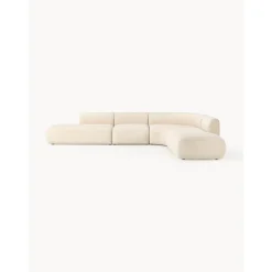 Divano Angolare Componibile 4 Posti In Boucle Sofia