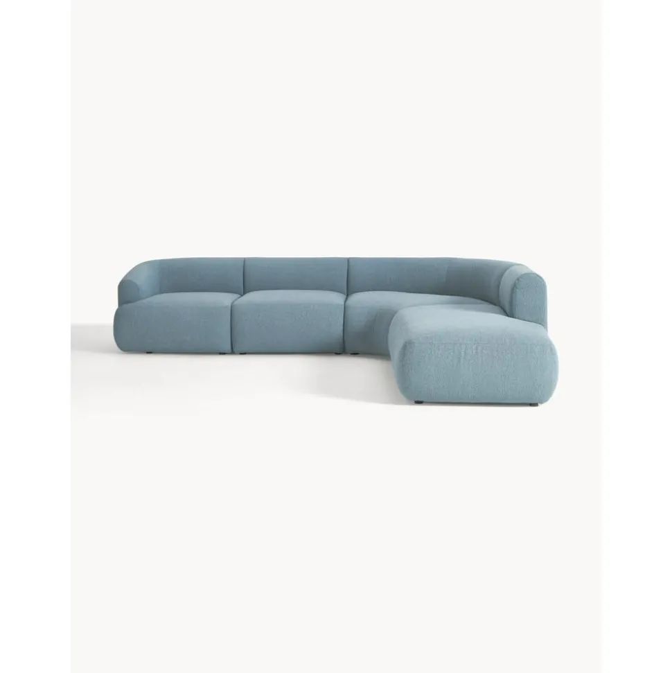 Divano Angolare Componibile 4 Posti In Boucle Sofia