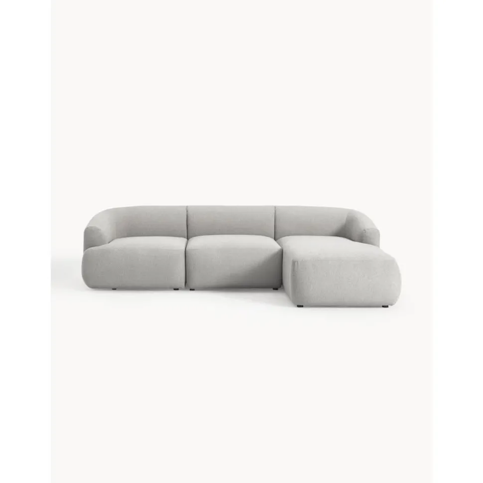 Divano Angolare Componibile 3 Posti In Boucle Sofia