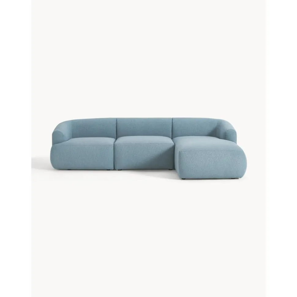 Divano Angolare Componibile 3 Posti In Boucle Sofia