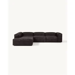 Divano Angolare Componibile Xl In Pelle Riciclata Lennon