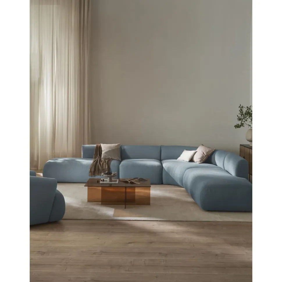 Divano Angolare Componibile 4 Posti In Boucle Sofia